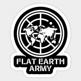 Flat Earth Army Sticker